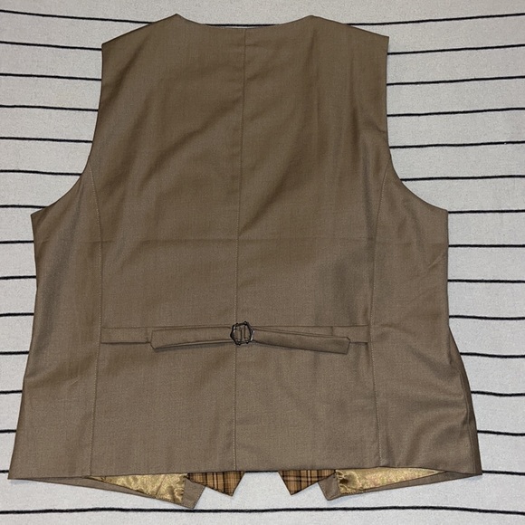 Coofandy Layered Plaid Dress Suit Vest Mens Size Medium Womens large - Picture 2 of 12